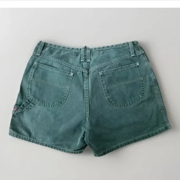 Road Rags Jean Co Vintage Women’s Shorts Green Denim Juniors Size 13/14 - Picture 2 of 9